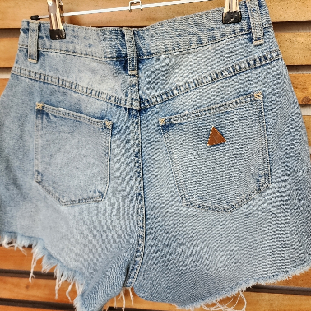 Abrand size 10 distressed denim cutoff shorts - Picture 2 of 5